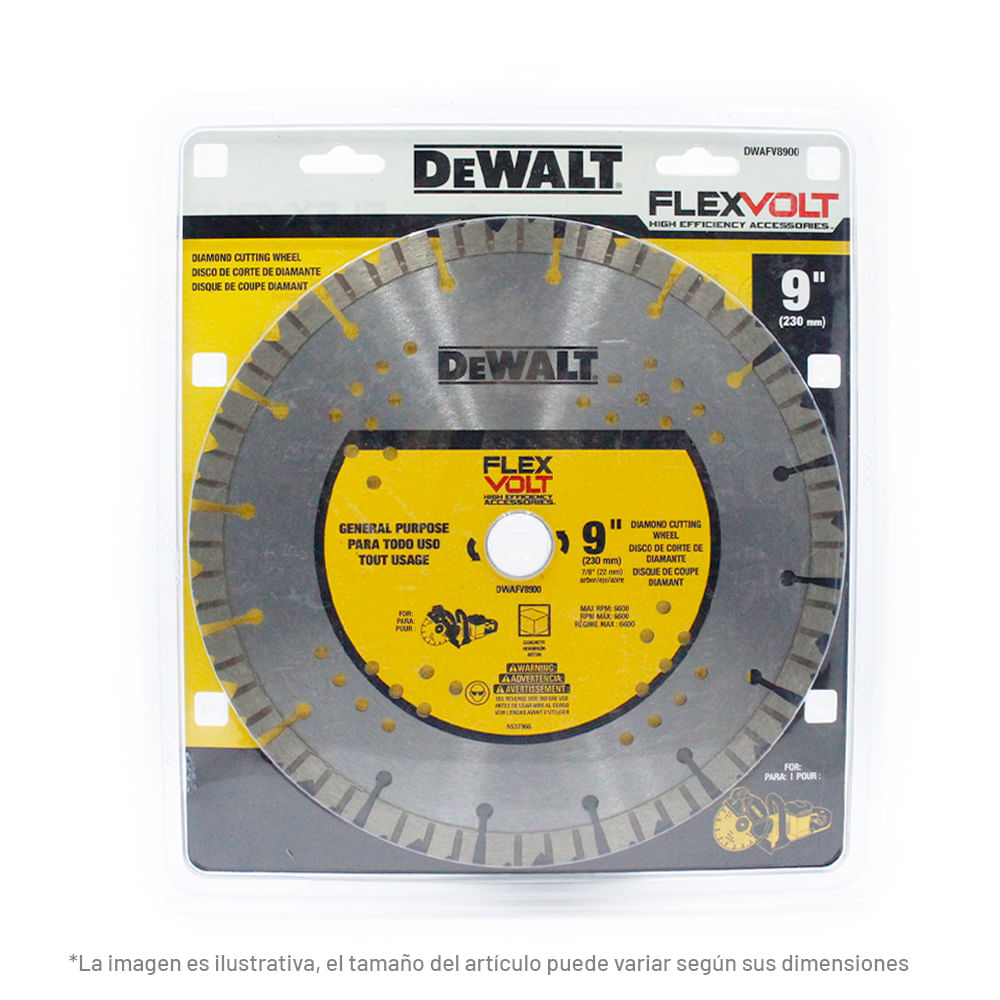 Foto 2 | Disco de Diamante Dewalt  Flexvolt de 9"