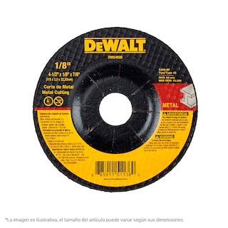 Foto 1 | Disco Corte Metal Dewalt 4-1/2x1/8x7/8 Tipo 27