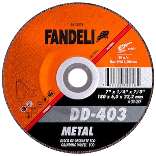 Foto 1 | Disco de Desbaste Fandeli DD403 7 Plg 5 Piezas