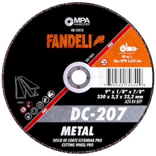 Foto 1 | Disco de Corte Estándar Fandeli DC207 9 Plg 5 Piezas