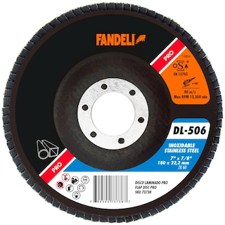 Foto 1 | Disco Laminado Acero Inoxidable Fandeli Dl506 Pro 7 Plg 10 Piezas
