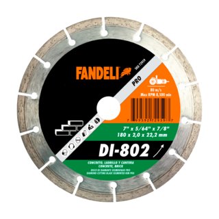 Foto 1 | Disco Diamante Segmentado Fandeli Di802 7 Plg