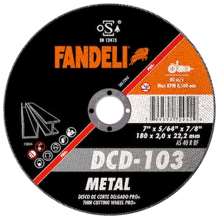Foto 1 | Disco Corte Delg Metal Pro Fandeli DCD103 7 Plg 10 Piezas