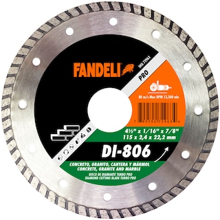 Foto 1 | Disco Diamante Turbo Pro Fandeli Di806 4 1/2 Plg