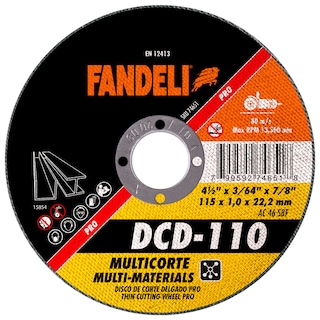 Foto 1 | Disco de Corte Delgado Fandeli 10 Piezas