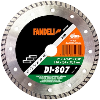 Foto 1 | Disco Diamante Turbo Pro Fandeli DI807 7 Plg