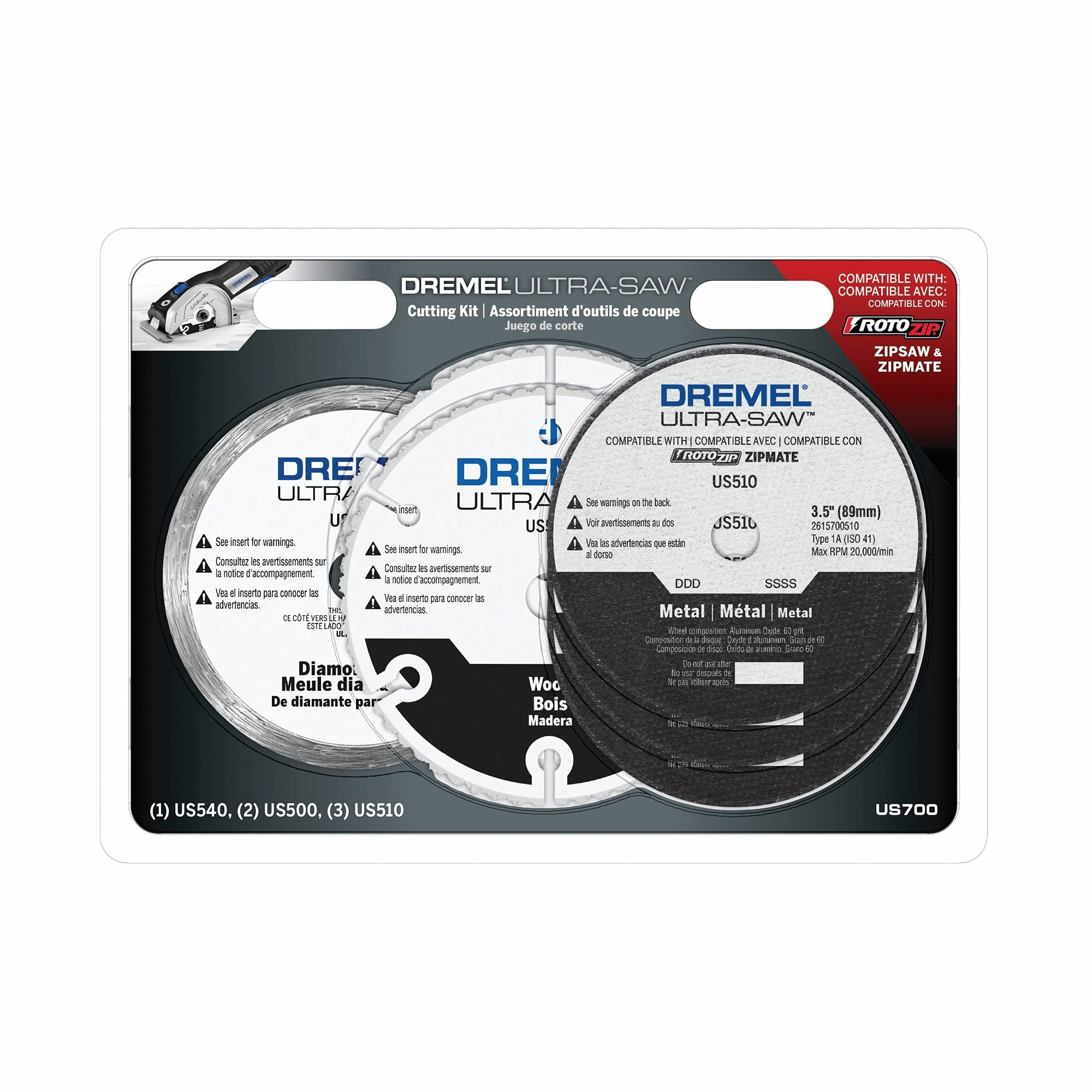 Foto 2 pulgar | Kit De Discos De Corte Dremel Us700 Ultra-saw De 6 Piezas - Venta Internacional.