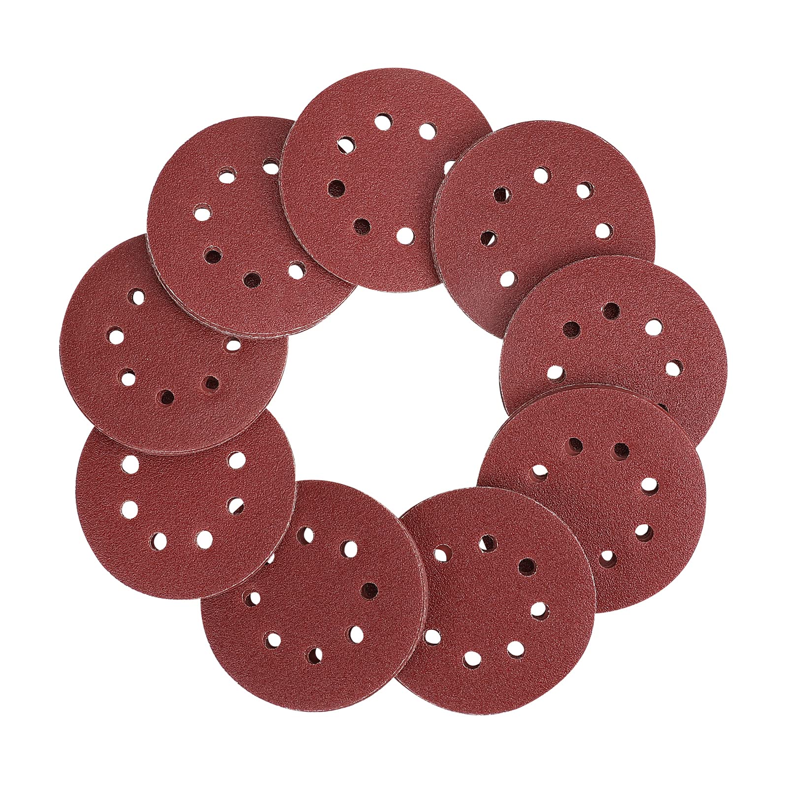 Juego De Discos De Lijado Workpro, 80 Piezas, 5 Pulgadas Y 8 Orificios - Venta Internacional.