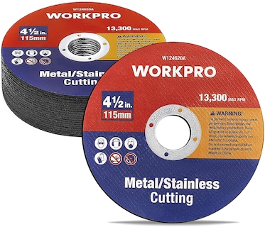 Foto 1 | Ruedas De Corte Workpro, Paquete De 20 Unidades Para Amoladora Angular De 4.5 Pulgadas - Venta Internacional.