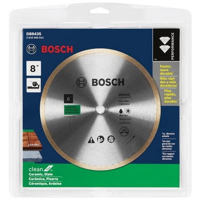 Foto 3 pulgar | Diamond Blade Bosch Db843s De 20 Cm Con Eje De 1,6 Cm Para Azulejos - Venta Internacional.