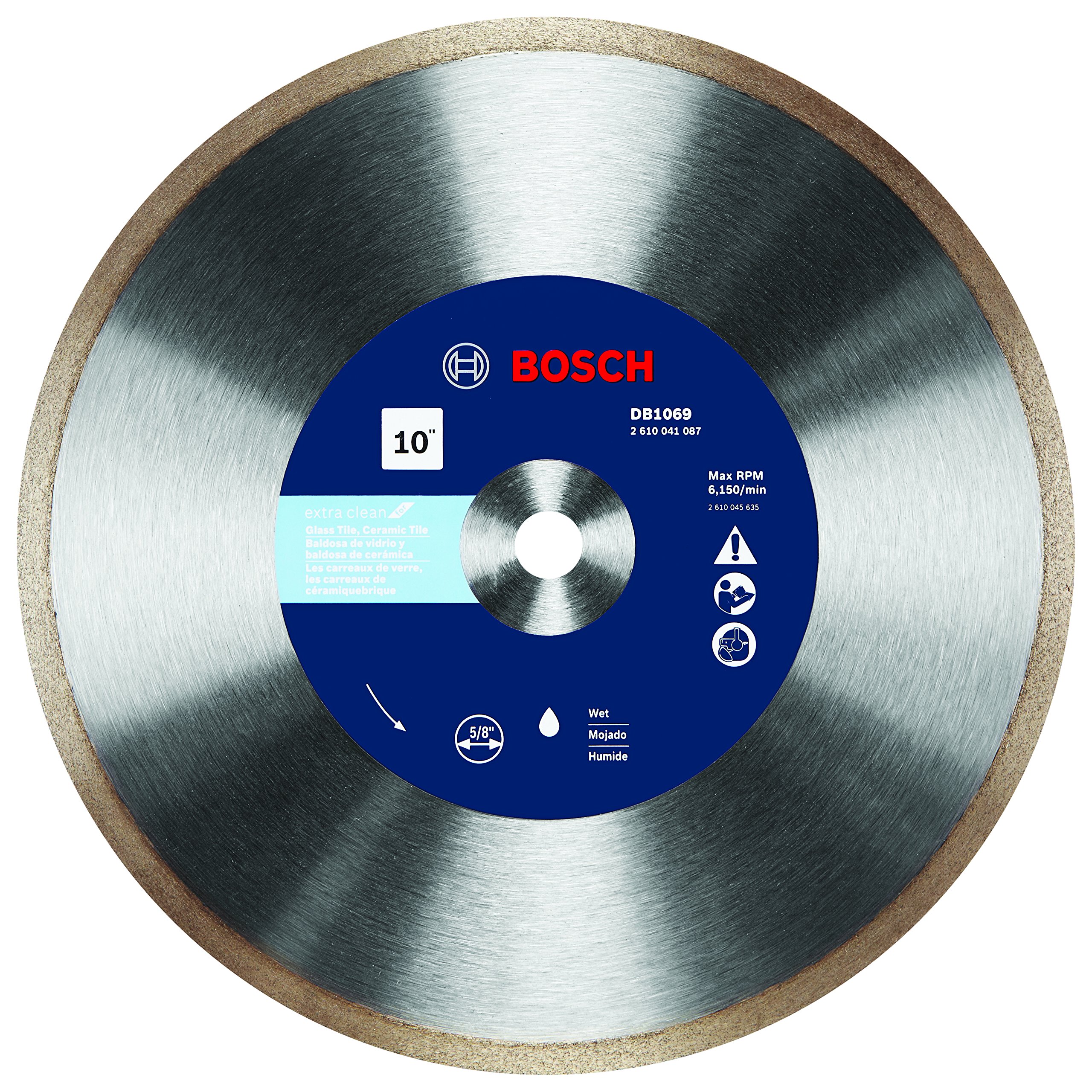 Disco de Diamante Bosch Rapido Premium de 10" con Corte Húmedo - Venta Internacional