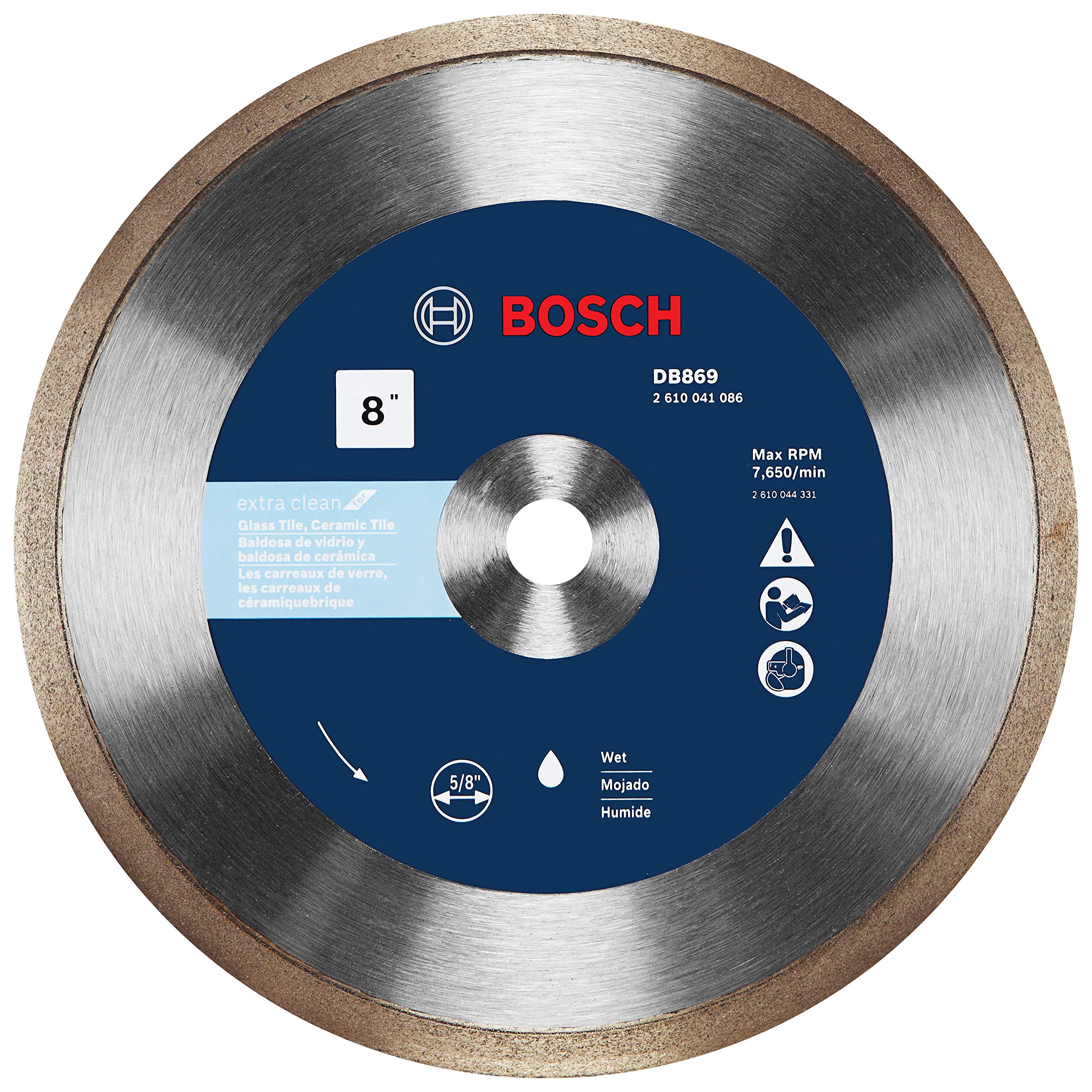 Foto 2 pulgar | Disco De Diamante Bosch Db869 Rapido Premium De 8 Pulgadas Para Corte Húmedo - Venta Internacional.