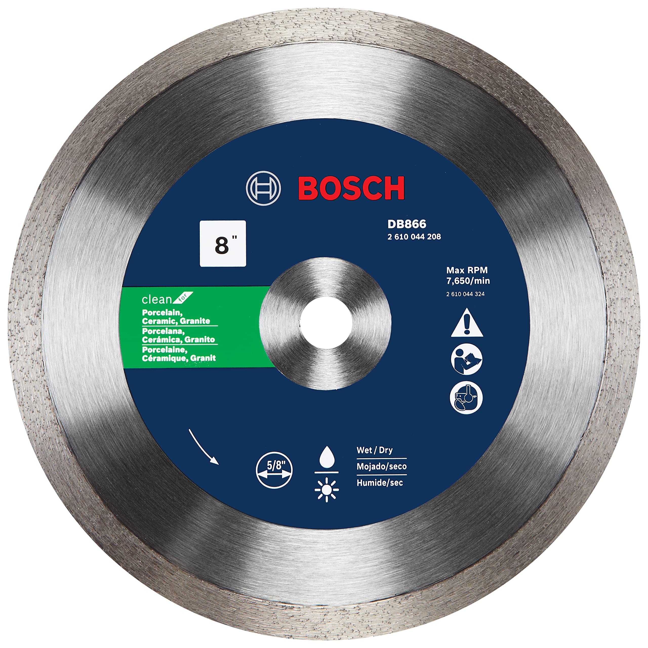 Foto 2 pulgar | Disco De Diamante Bosch Db866 Rapido Premium De 8 Pulgadas Para Porcelana - Venta Internacional.