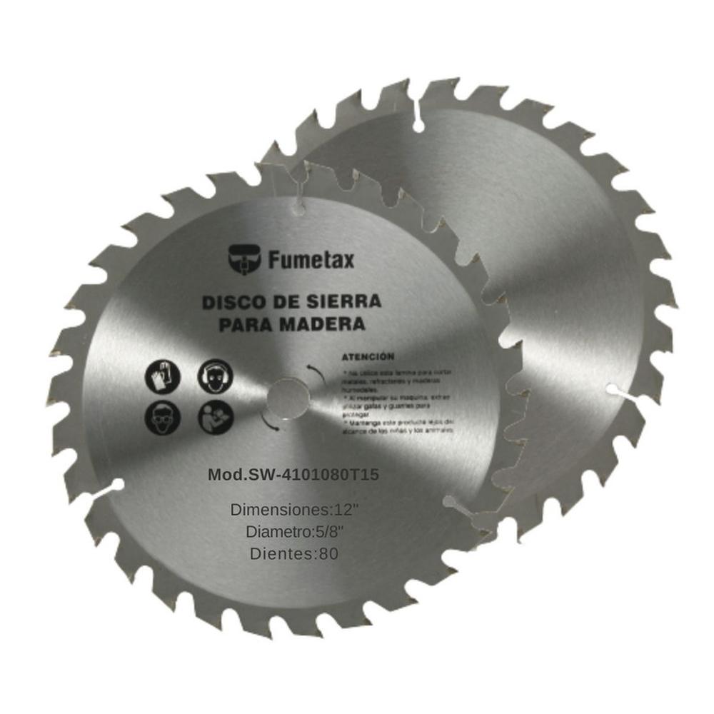 Disco de Sierra Fumetax para Madera 12''x80t