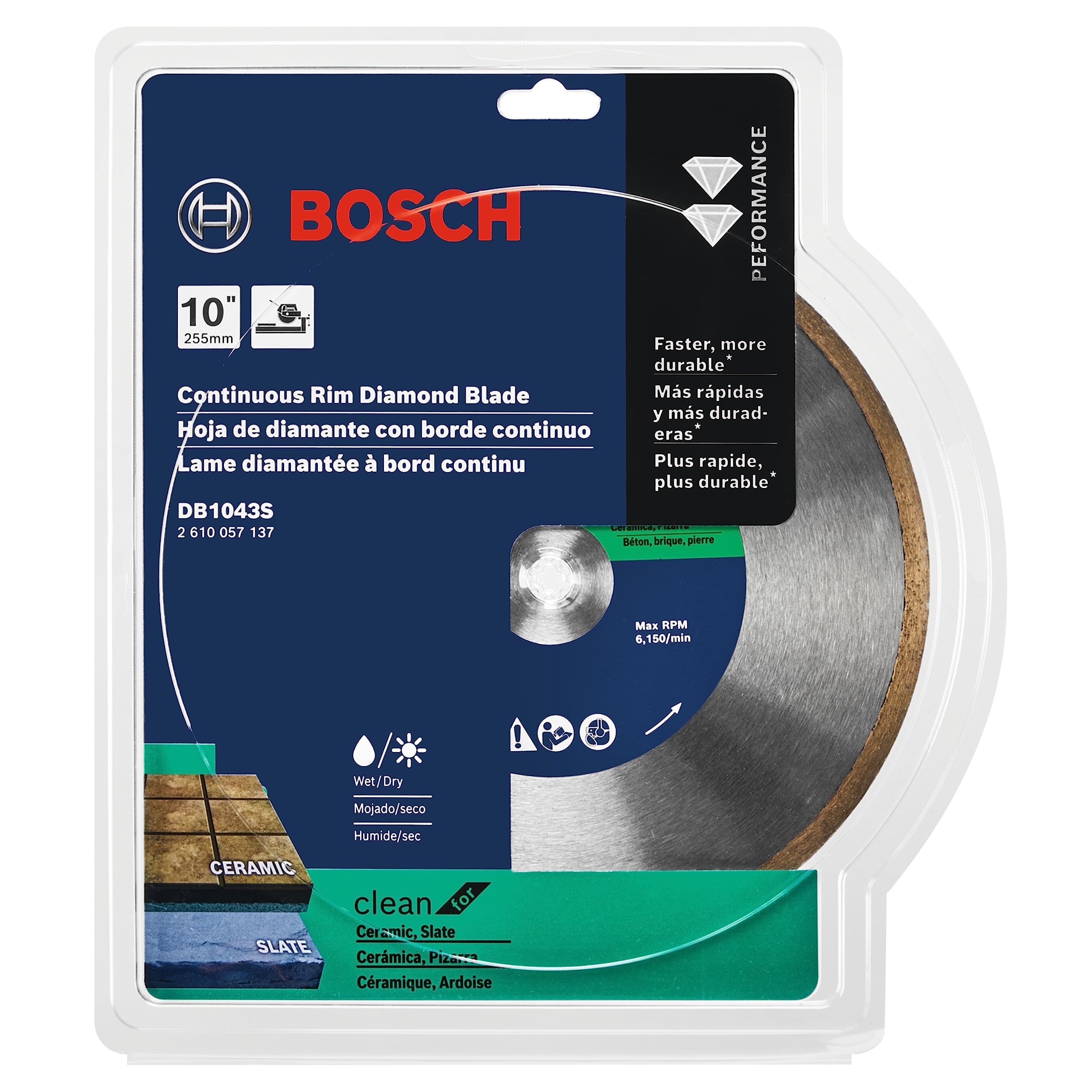 Foto 3 pulgar | Baldosa Cerámica Diamond Blade Bosch Db1043s De 10 Cm Con Forma De Árbol De 1,6 Cm - Venta Internacional.