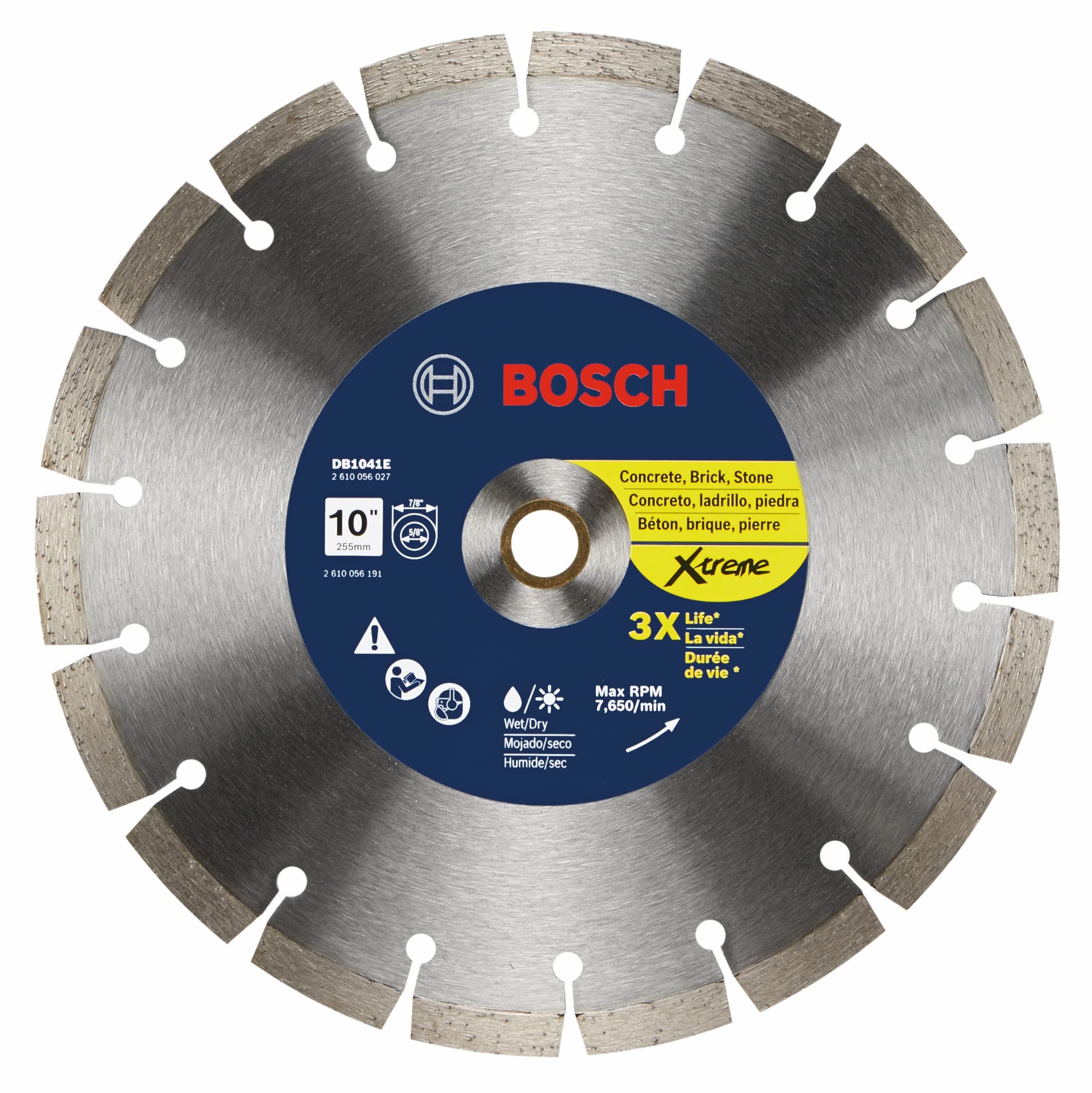 Foto 2 pulgar | Llanta Segmentada Diamond Blade Bosch Db1041e Xtreme De 10 Pulgadas - Venta Internacional.