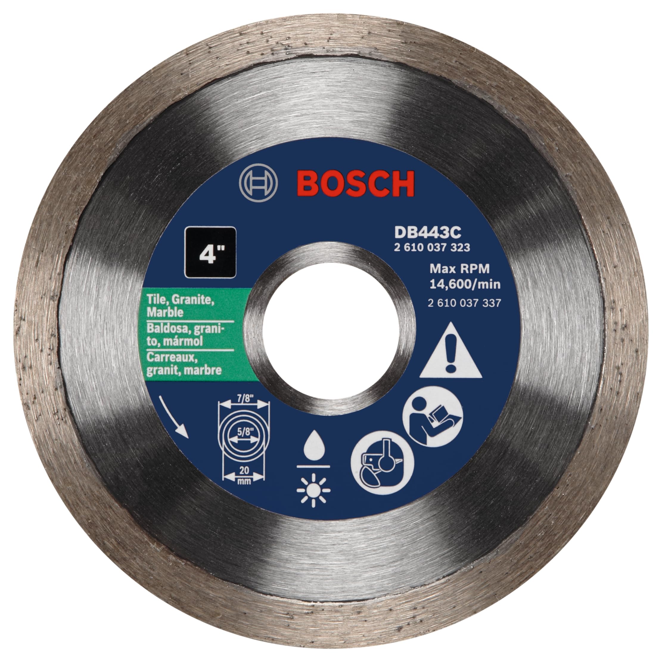 Foto 2 pulgar | Disco De Diamante Bosch Db443c De 10 Cm Para Baldosas, Granito Y Mármol - Venta Internacional.