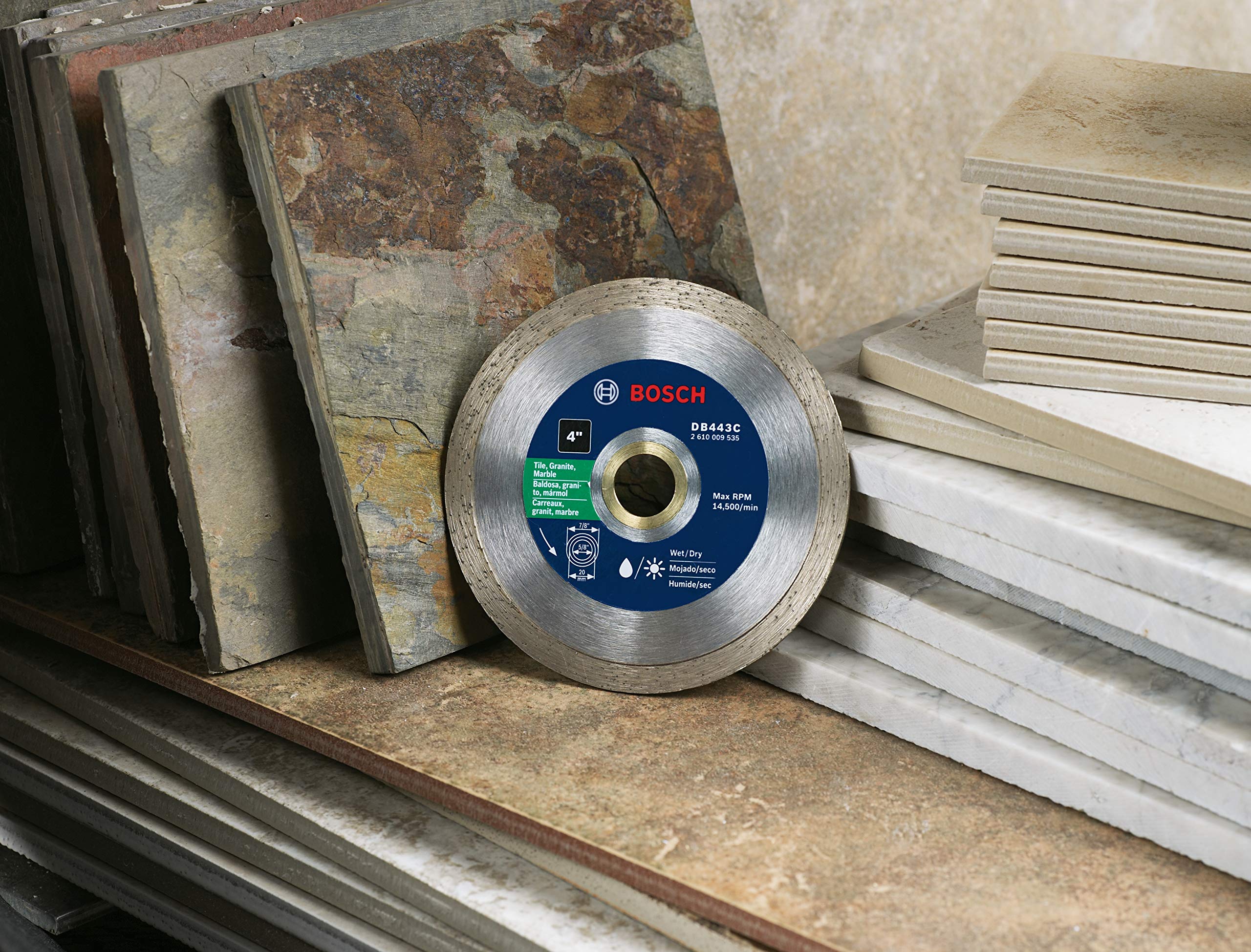 Foto 4 | Disco De Diamante Bosch Db443c De 10 Cm Para Baldosas, Granito Y Mármol - Venta Internacional.