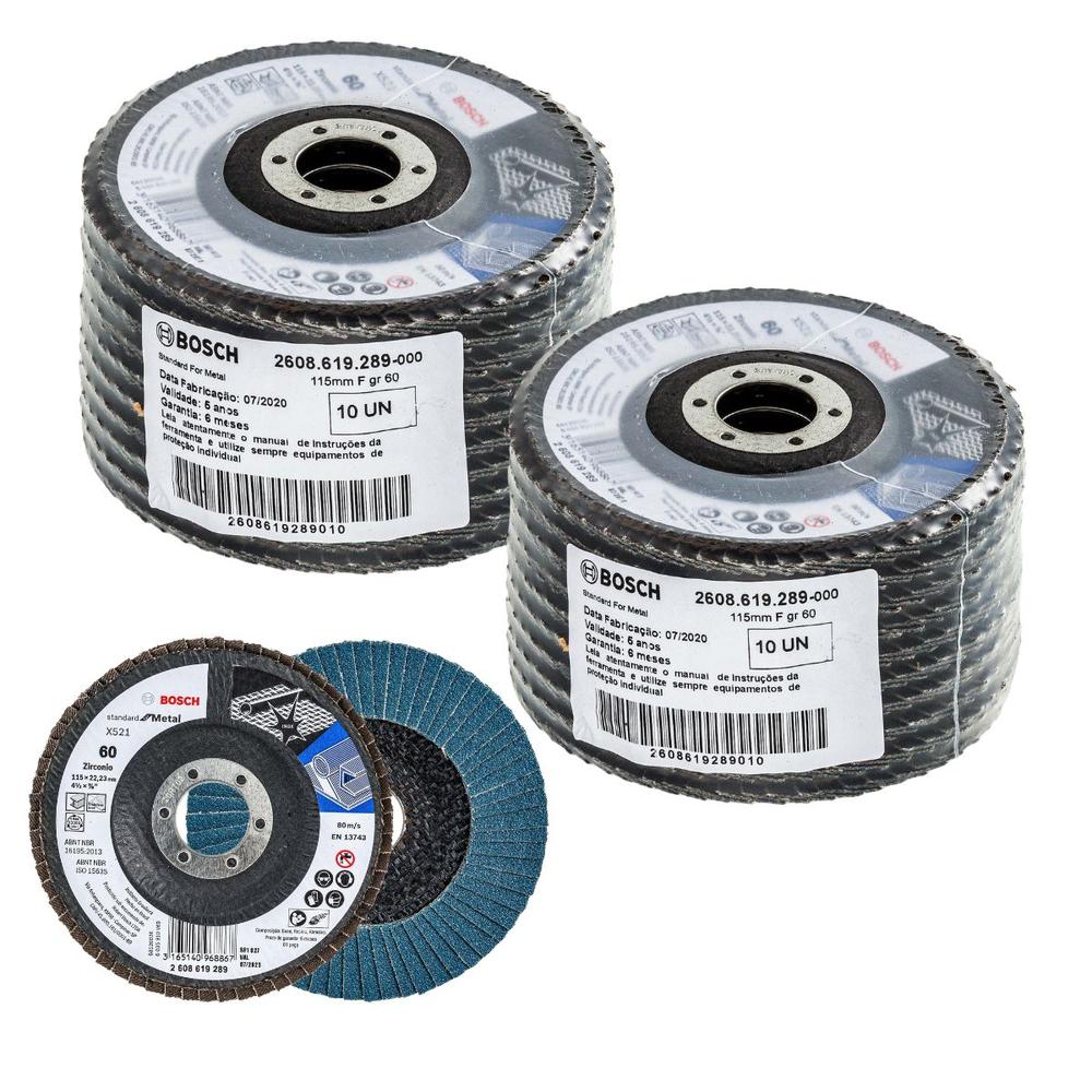 Disco Flap Bosch Alto Rendimiento G-60 20 Pzas.