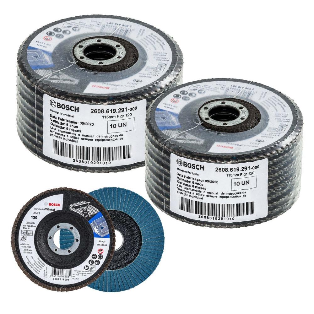 Foto 1 | Disco Flap Bosch Alto Rendimiento G-120 20 Pzas