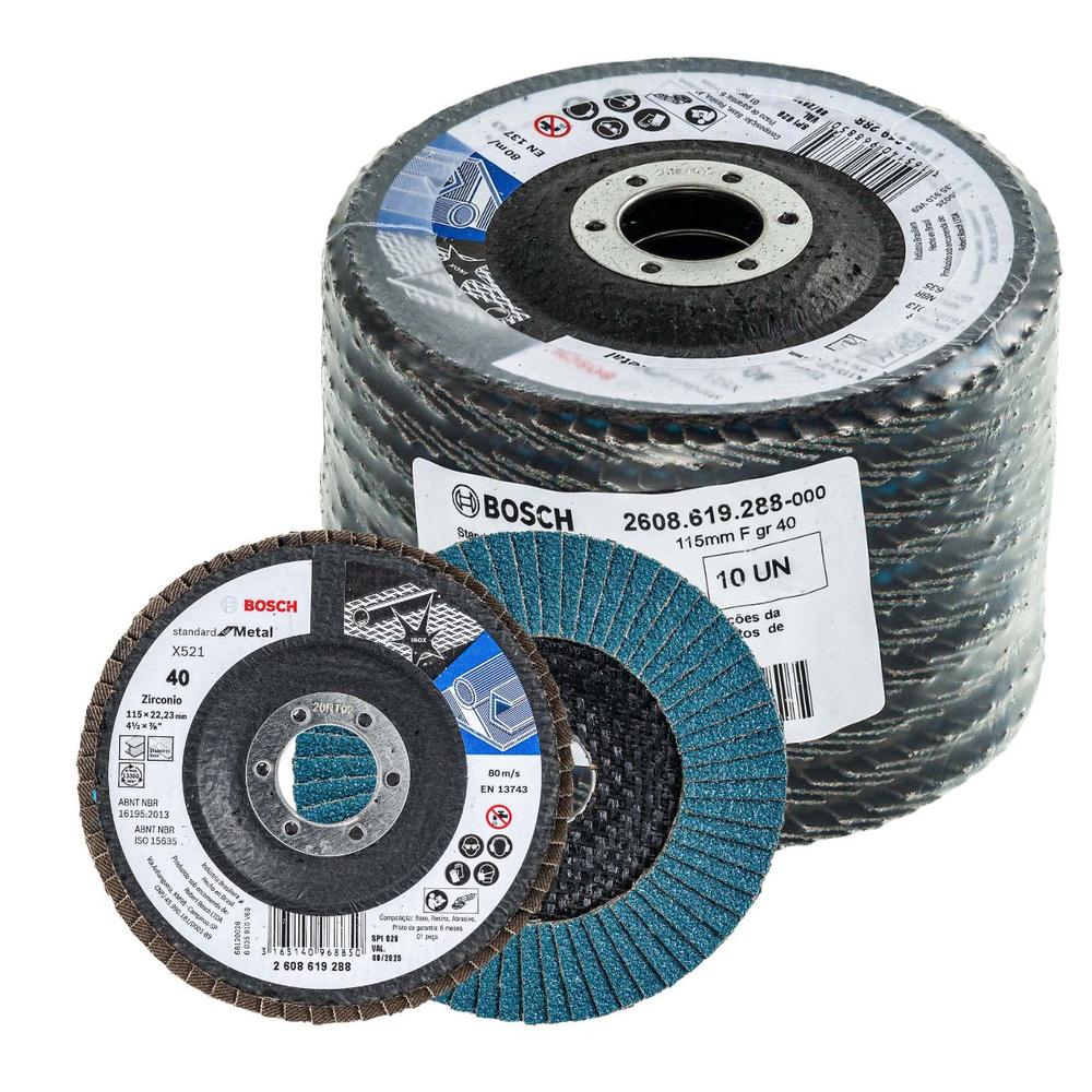 Foto 1 | Disco Flap Bosch Alta Rendimiento G-40 10 Pza.
