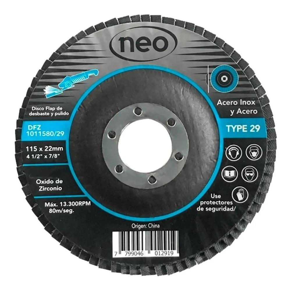 Foto 3 pulgar | Disco Flap Laminado Ox. Zirconio G100 Alto Rendimiento 10 Pz