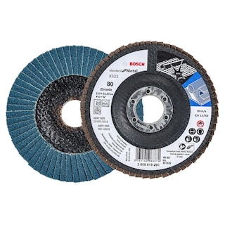 Foto 2 | Disco Flap Bosch 4 1/2 Desbaste Metal Grano 80 Pack 10 Pzas