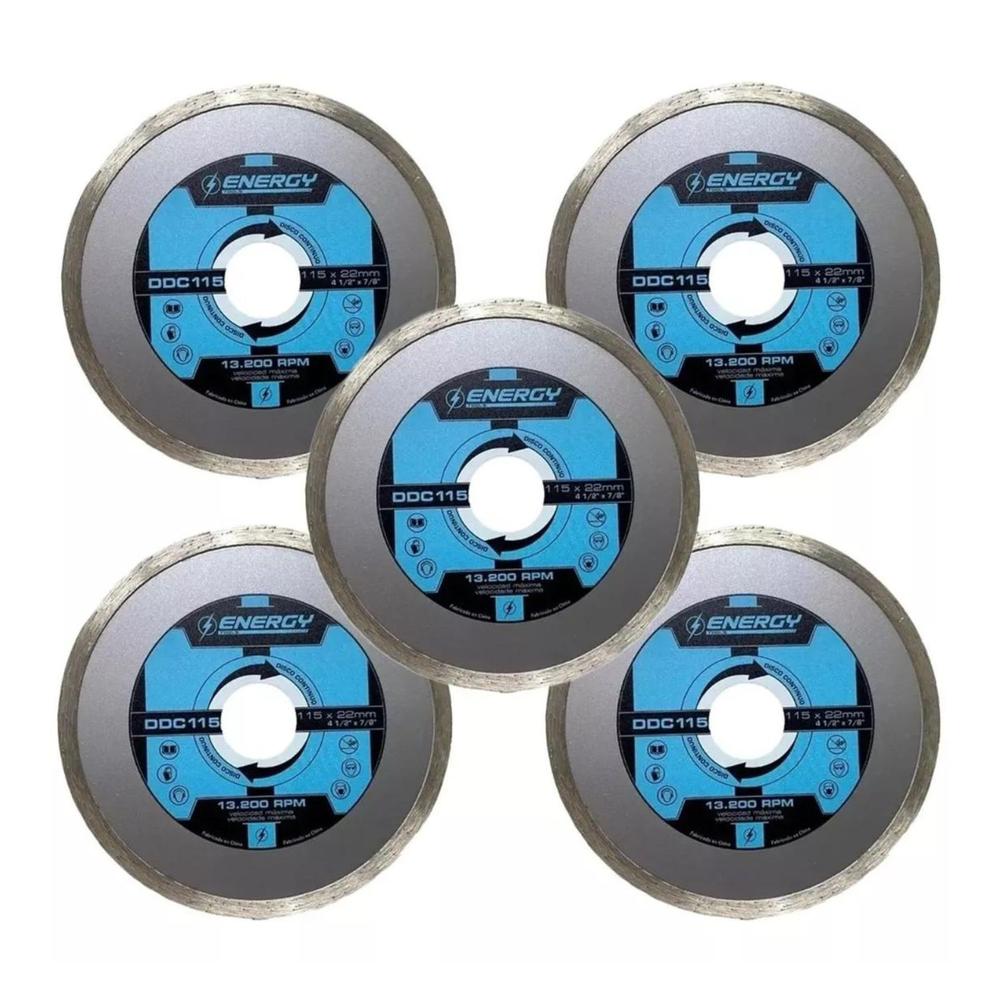 Disco De Diamante 4-1/2' 5 Pzas Azulejo, Porcelanato.