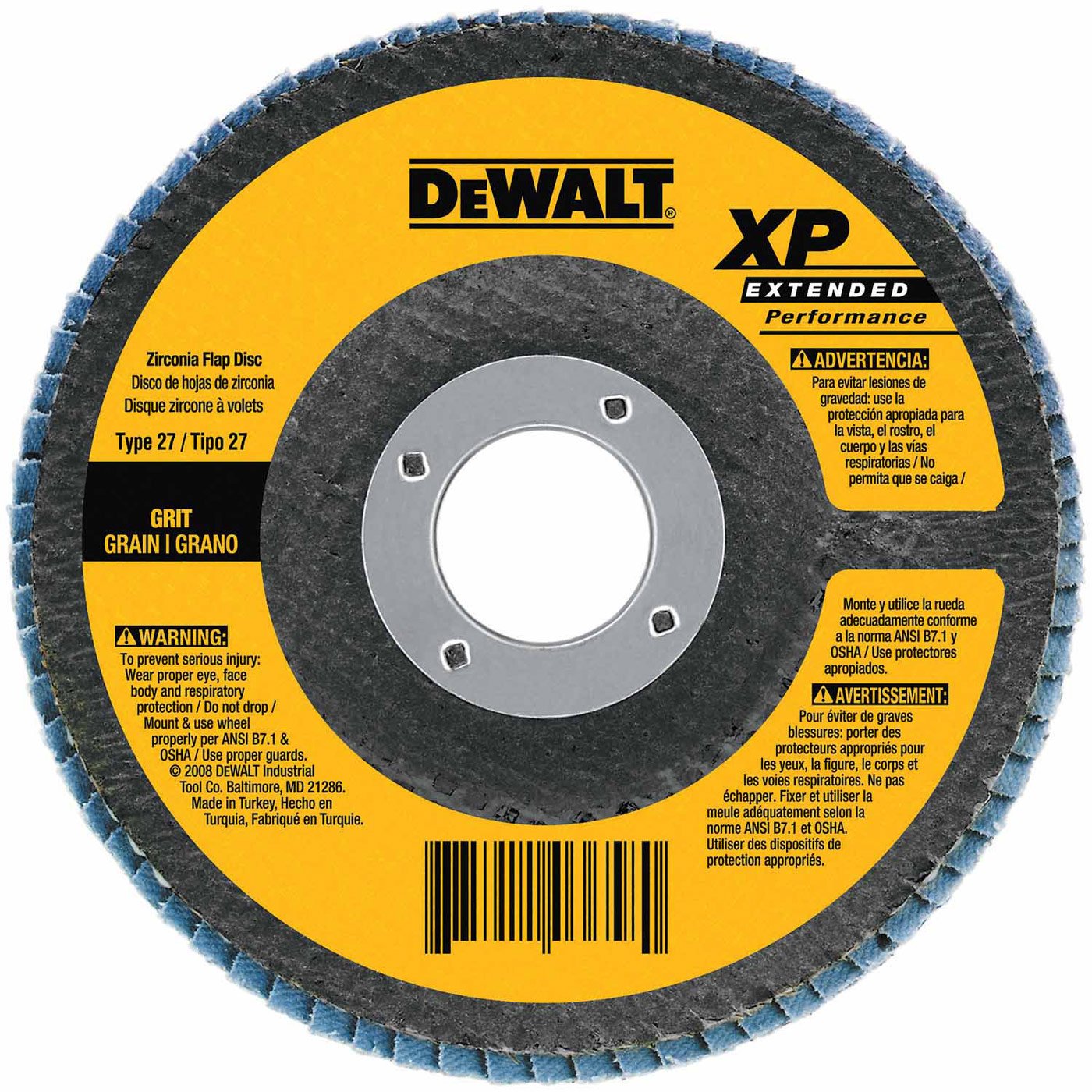 Foto 2 pulgar | Disco de Solapa DeWalt DW8356 40 G Tipo 27 HP 115 x 16 mm - Venta Internacional