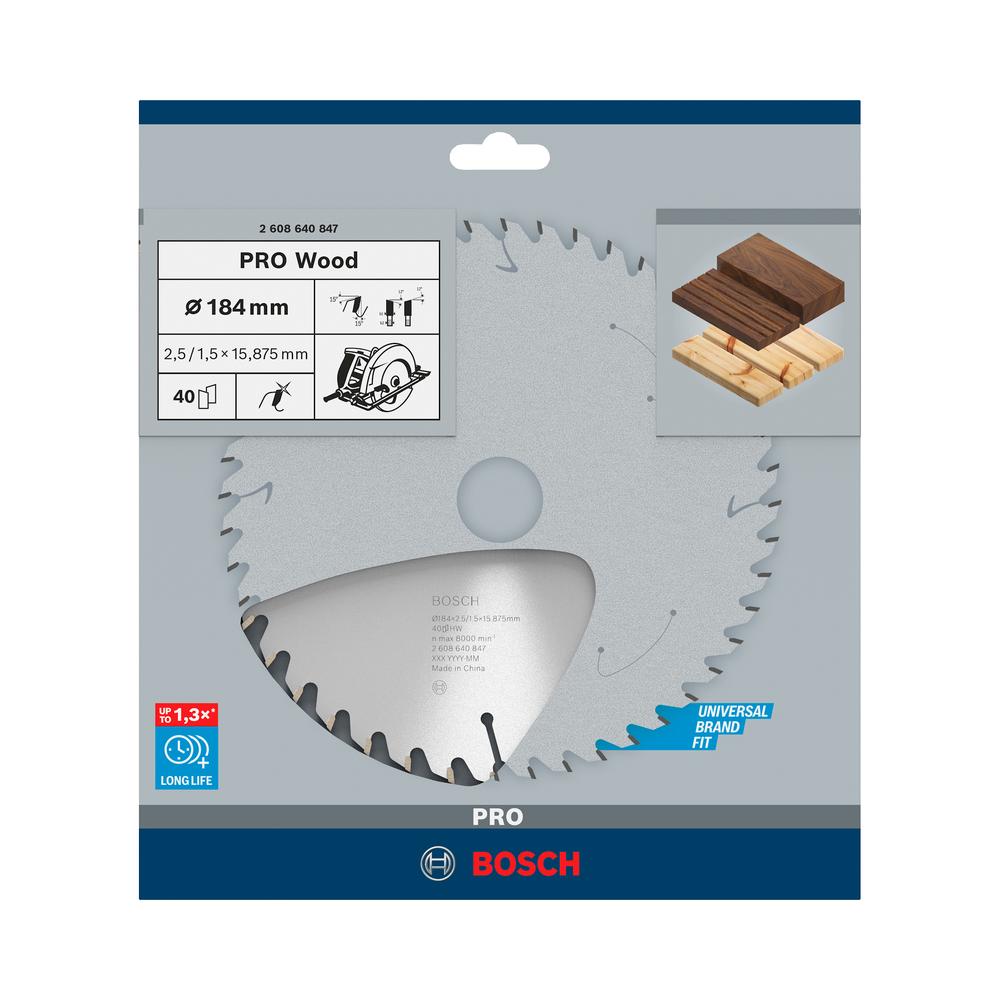 Foto 4 pulgar | Disco Sierra Circular Bosch 7-1/4' Optiline Wood 40 Dientes