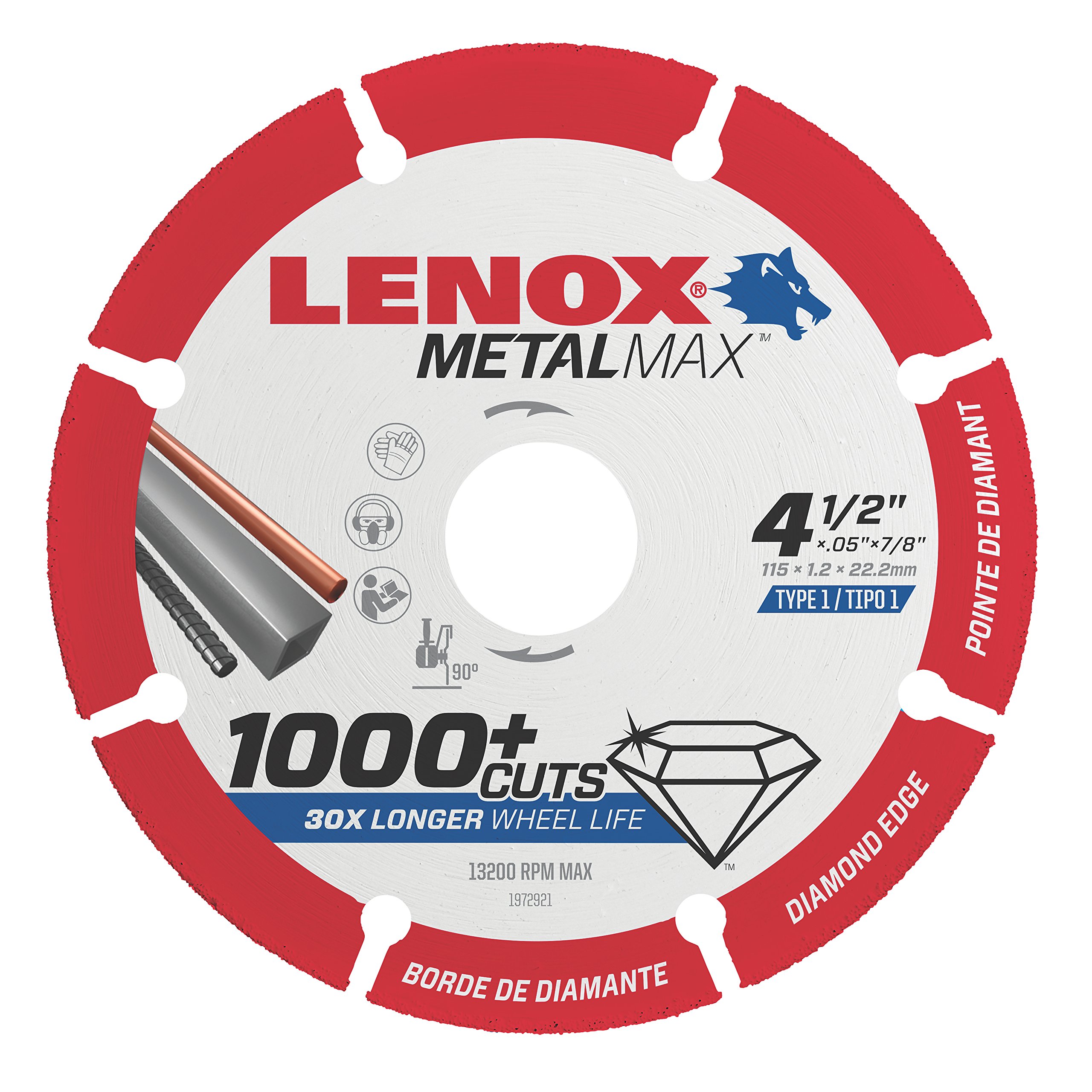 Foto 2 pulgar | Disco De Corte Lenox Tools Metalmax Diamond Edge 4,5 X 22 Mm - Venta Internacional.