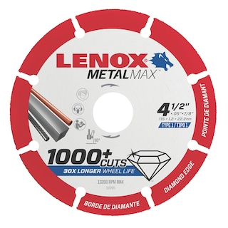 Foto 1 | Disco De Corte Lenox Tools Metalmax Diamond Edge 4,5 X 22 Mm - Venta Internacional.