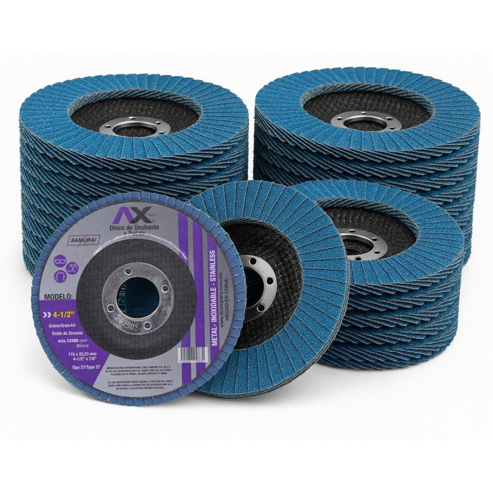 Discos Laminados G-40 4 1/2' Axtdlg40z Ax Tech - 20 Piezas