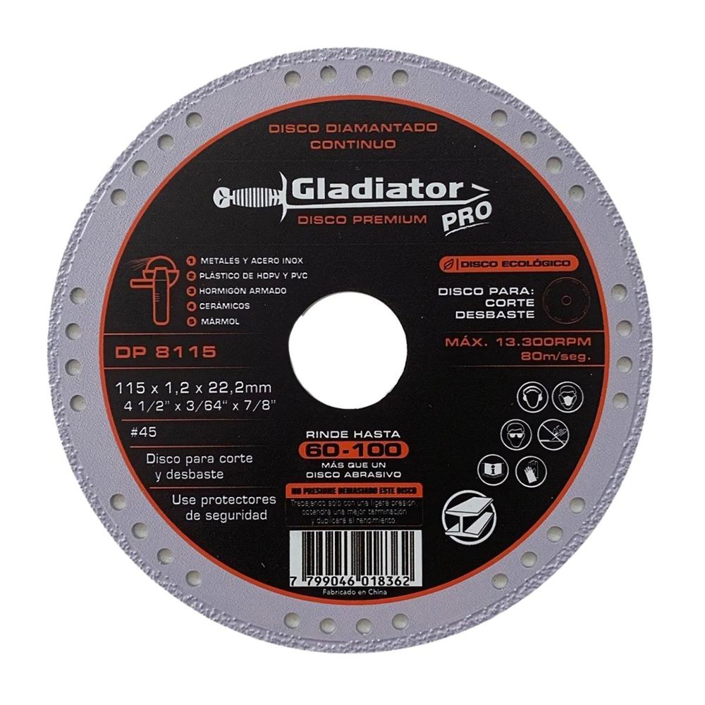 Foto 2 | Disco Diamantado Contínuo Gladiator de 3 Piezas