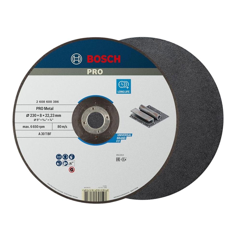 Foto 4 pulgar | Discos Bosch Desbaste 230mm Metal Expert 9'x5/16' - 5 Piezas