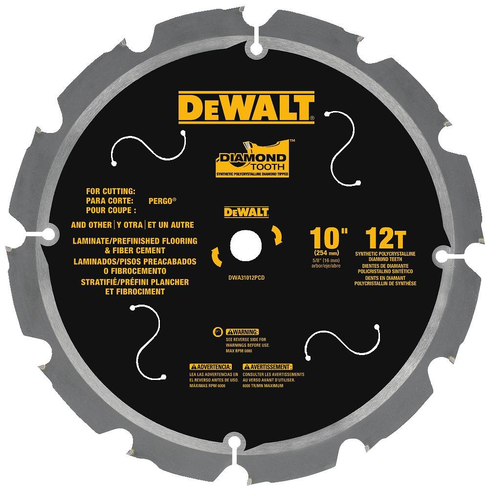 Foto 1 | Cuchilla de Corte Dewalt Dwa31012pcd 12t 10 Pulgadas - Venta Internacional