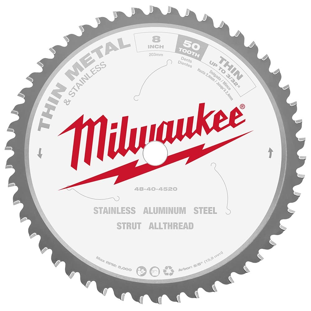 Foto 1 | Hoja de Sierra Milwaukee 48-40-4520 20 cm 50 Dientes para Metal - Venta Internacional