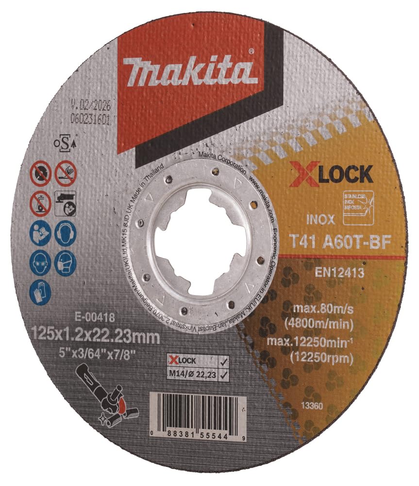 Foto 3 pulgar | Disco De Corte Makita E-00474 X-lock De 12,7 Cm Para Metal - Venta Internacional.