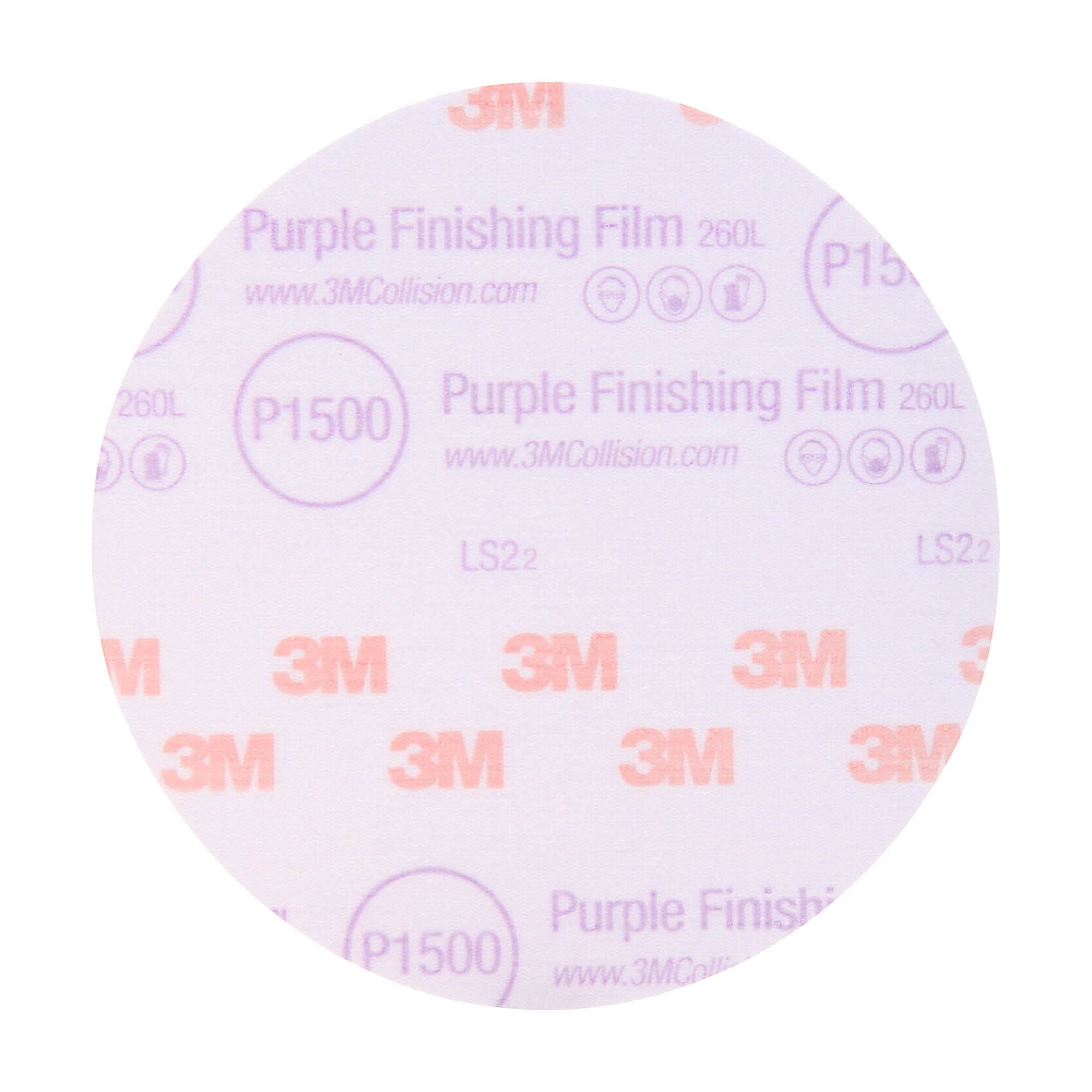Disco Abrasivo 3m Hookit Purple Finshing Film 30667 1500+ 6 Pulgadas - Venta Internacional.