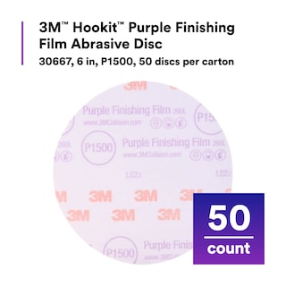 Foto 3 | Disco Abrasivo 3m Hookit Purple Finshing Film 30667 1500+ 6 Pulgadas - Venta Internacional.