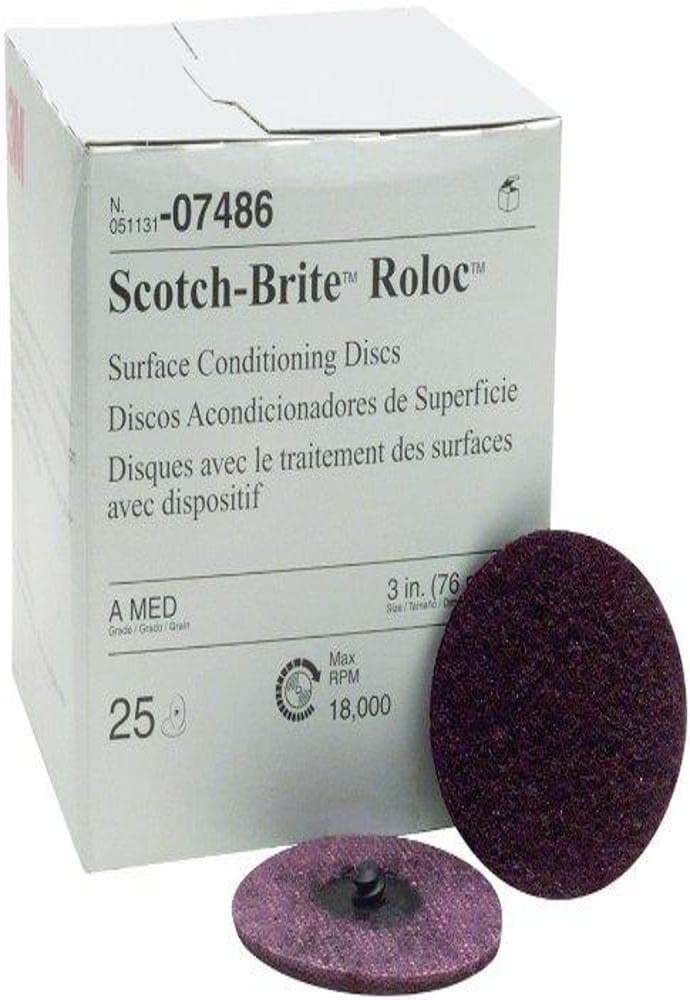 Disco Acondicionador De Superficies 3m Scotch-brite (tm) Roloc (tm), 3 Pulgadas, Mediano, 07486 - Venta Internacional. $2,049