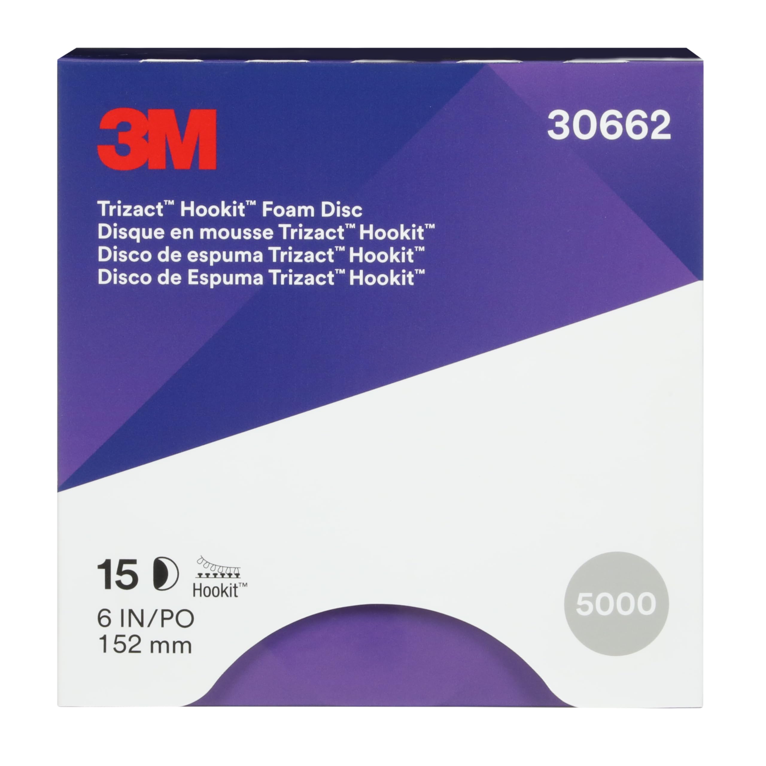 Foto 2 pulgar | Disco de Espuma 3m Trizact Hookit 30662 P5000 6 '' 15 Piezas - Venta Internacional