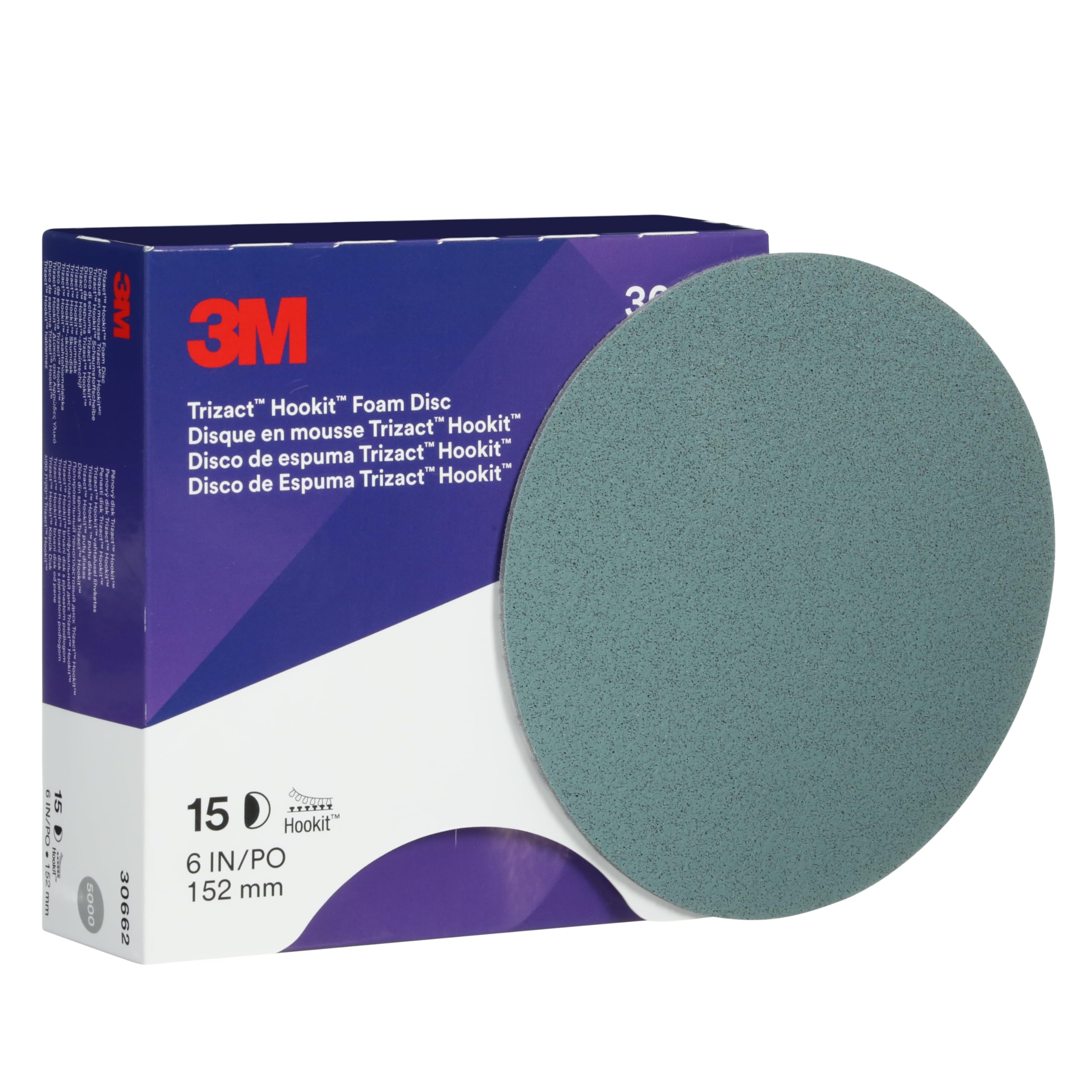 Foto 4 | Disco de Espuma 3m Trizact Hookit 30662 P5000 6 '' 15 Piezas - Venta Internacional