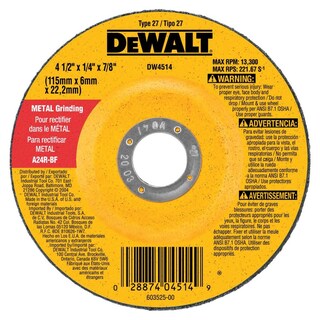 Foto 3 | Muela Abrasiva Dewalt Dw4624 De Metal De Uso General, 6 X 0,6 X 22 Cm - Venta Internacional.