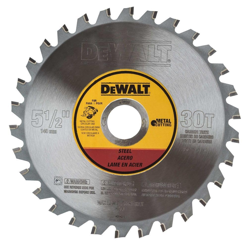 Hoja De Sierra Circular Dewalt Dwa7770 Para Corte De Metales De 5.5 Pulgadas - Venta Internacional.