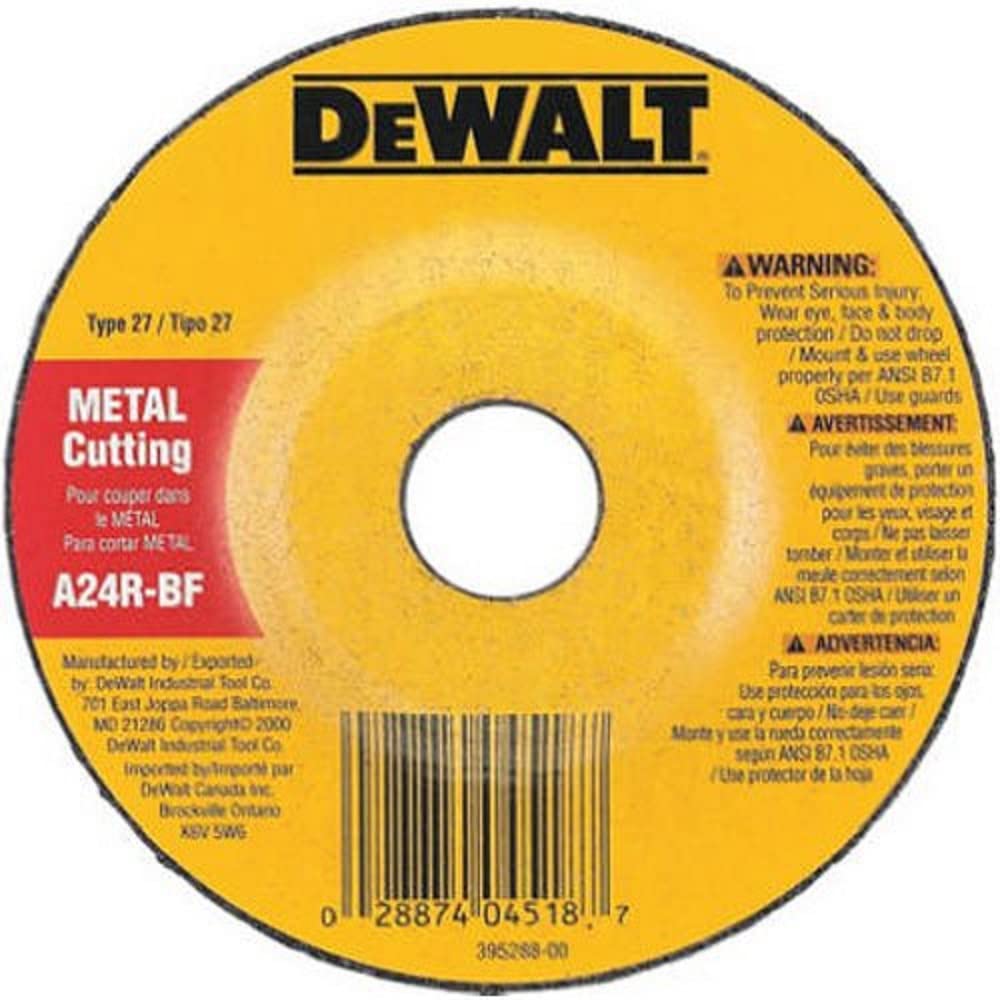 Foto 1 | Disco De Corte Dewalt Dw4518 De Metal De Uso General, 4.5 Pulgadas - Venta Internacional.
