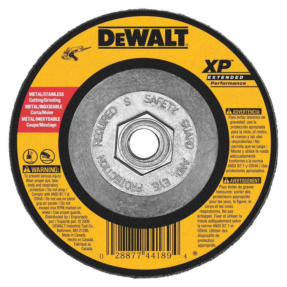 Muela Abrasiva Dewalt Dw8809 11,4 Cm X 0,6 Cm X 1,6 Cm - Venta Internacional.