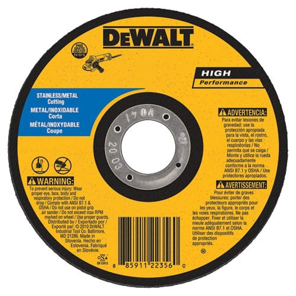Foto 2 pulgar | Disco De Corte Dewalt Dw8725s Free Thin 6 X 1,14 X 22,23 Cm - Venta Internacional.