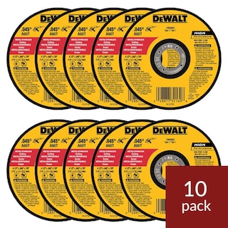 Foto 2 | Disco De Corte Dewalt Dw8062 Para Amoladora Angular De Metal, 4.5 Pulgadas, Paquete De 10 - Venta Internacional.