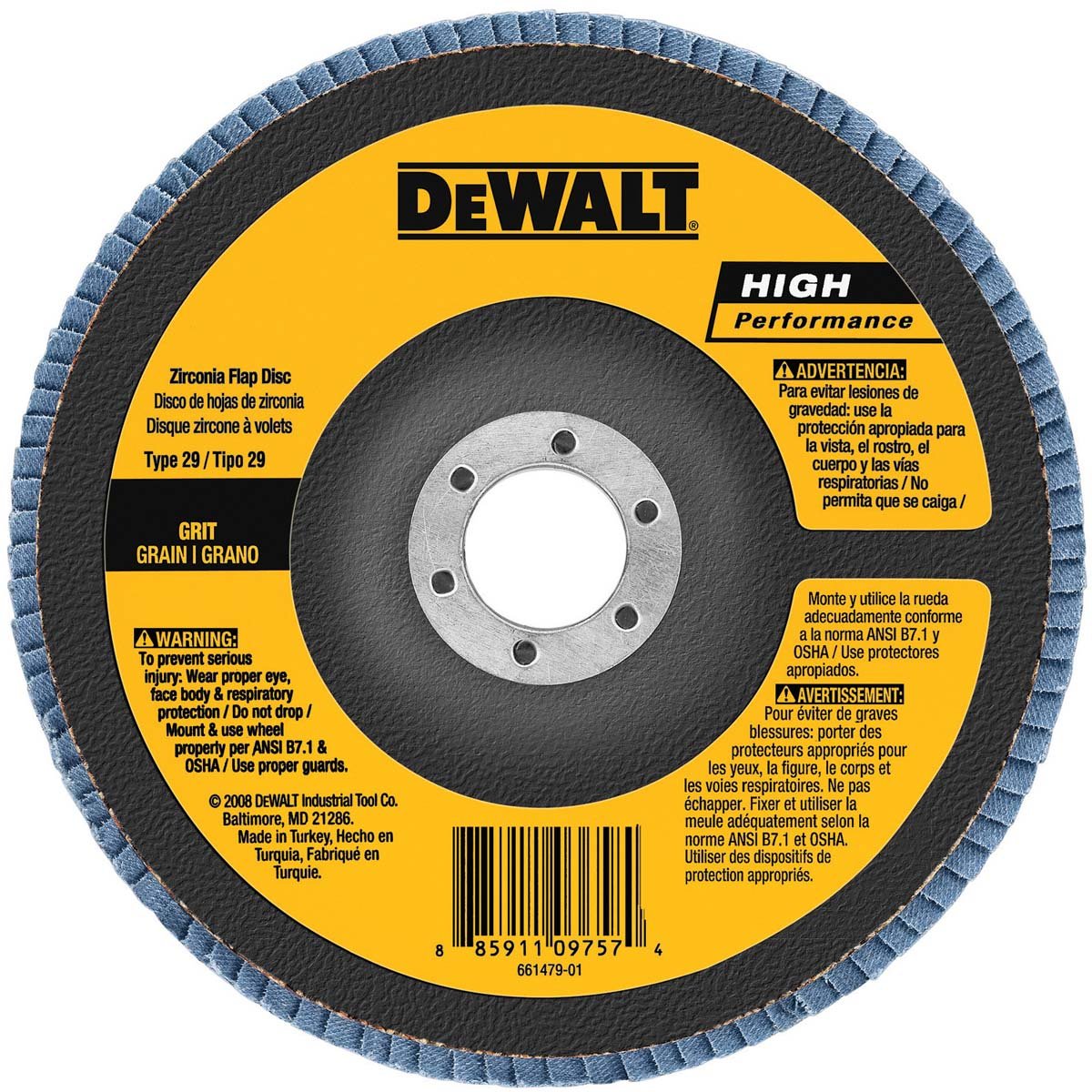 Foto 2 pulgar | Disco De Solapa Dewalt Dw8382 Tipo 29, 80 G, 15 Cm X 2,2 Cm - Venta Internacional.